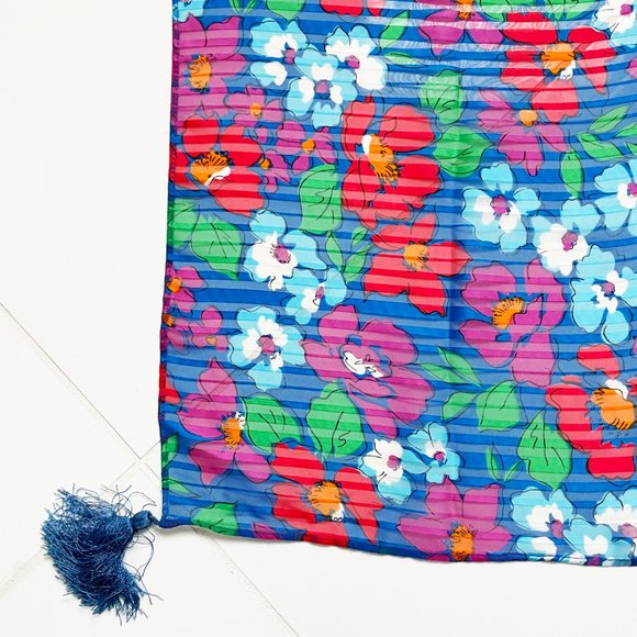 Diane Freis Scarf Shawl with Tassels Vintage - Picture 6 of 9